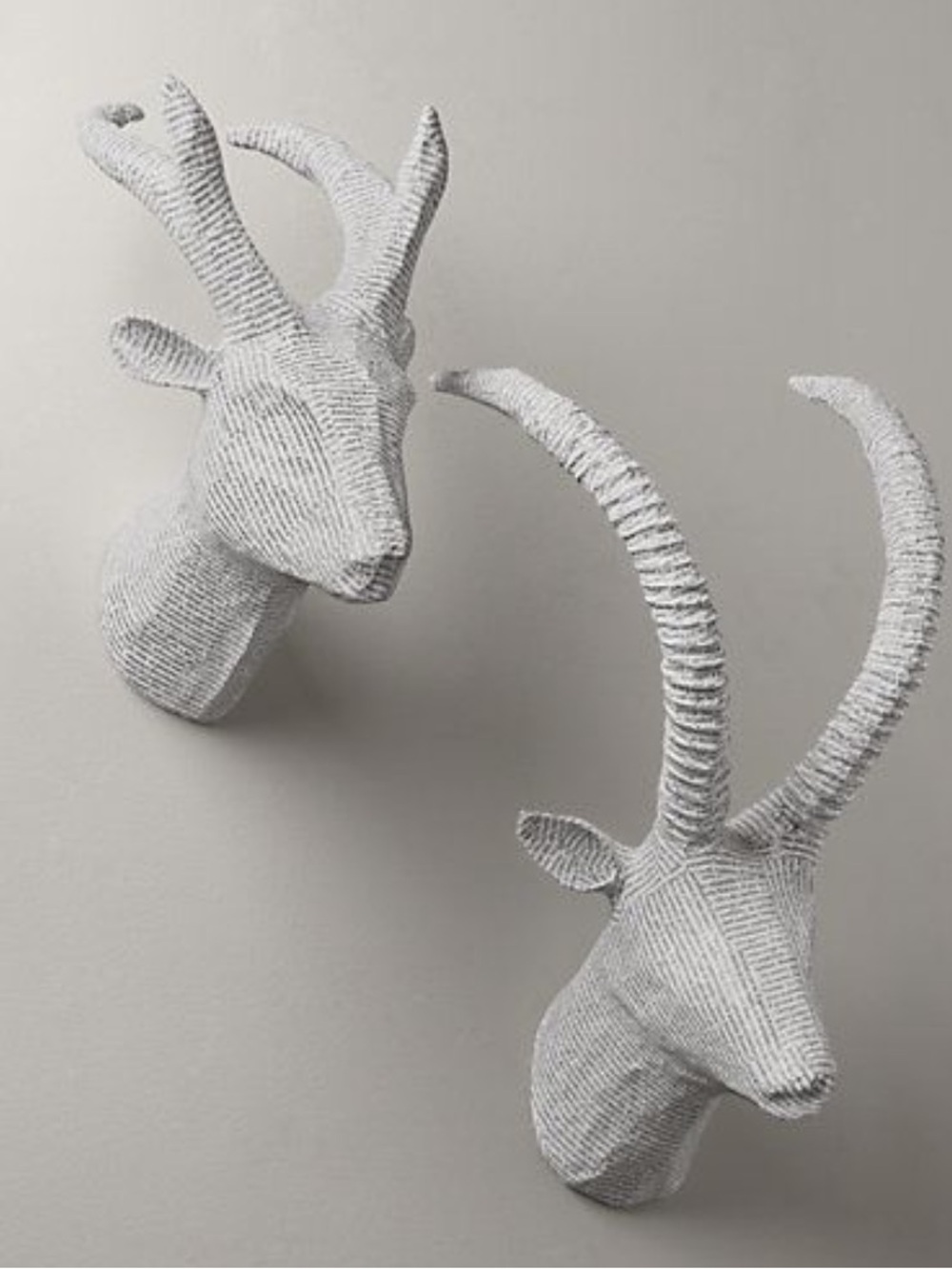 Restoration Hardware Paper-Mâché Wall Mounted Elephant, Antelope, Giraffe. - Picture 3 of 12